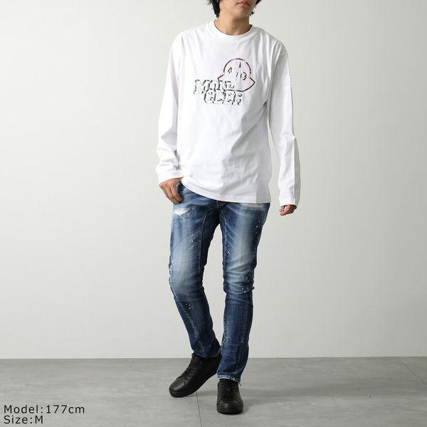 Moncler モンクレール　薄手デニム素材とスウェット生地のコンビTシャツ Moncler モンクレール 薄手デニム素材とスウェット生地のコンビTシャツ