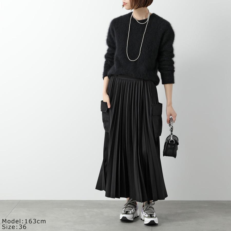 mame kurogouchi マメクロゴウチ　skirt Mame Kurogouchi マメクロゴウチ サテンプリーツラップスカートマキシ