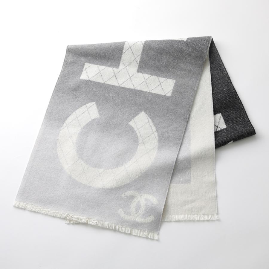 CHANEL（シャネル） マフラー AAA492 B18267 レディース カシミヤ ココマーク CCマーク フリンジ ロゴ グラデーション ...