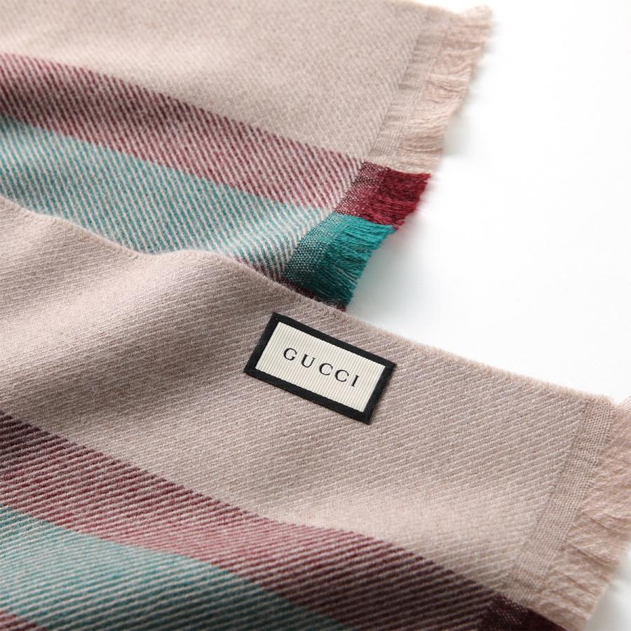 GUCCI ロゴパターン ストール　マフラー フリンジ付き 美品 GUCCI ロゴパターン ストール マフラー フリンジ付き 美品 GUCCI