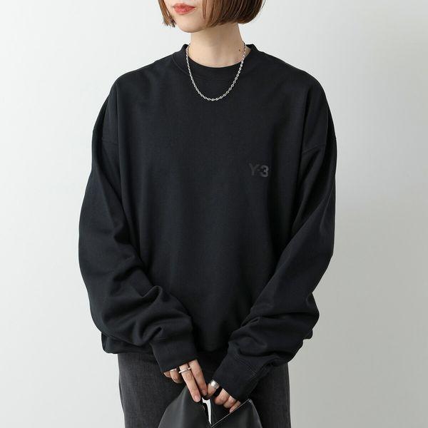 Y-3 ブラック トレーナー XS Y-3 ワイスリー トレーナー FL CREW SWEAT IW0075 レディース
