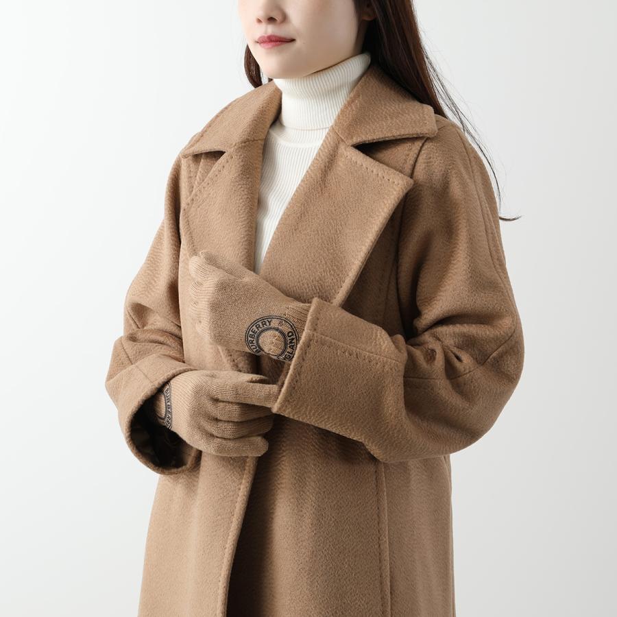 極美品　正規品　BURBERRY レザーグローブ　M バーバリー　手袋　ミトン BURBERRY - とよ様バーバリー Burberry レザー グローブ オープン