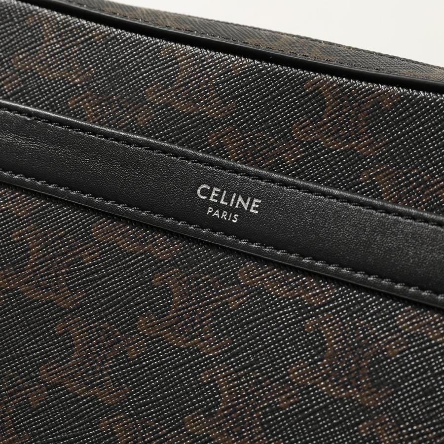 CELINE セリーヌ ショルダーバッグ SMALL MESSENGER 113942EVJ.38SI メンズ トリオンフ メッセンジャー 鞄 BLACKの画像