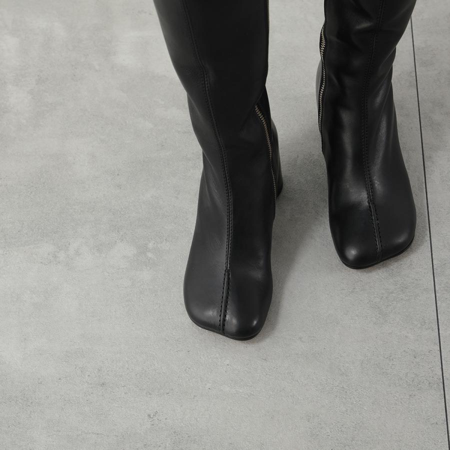 【希少✨️】MM6 Maison Margielaクリアブラック ロングブーツ 希少✨️】MM6 Maison Margielaクリアブラック ロングブーツ