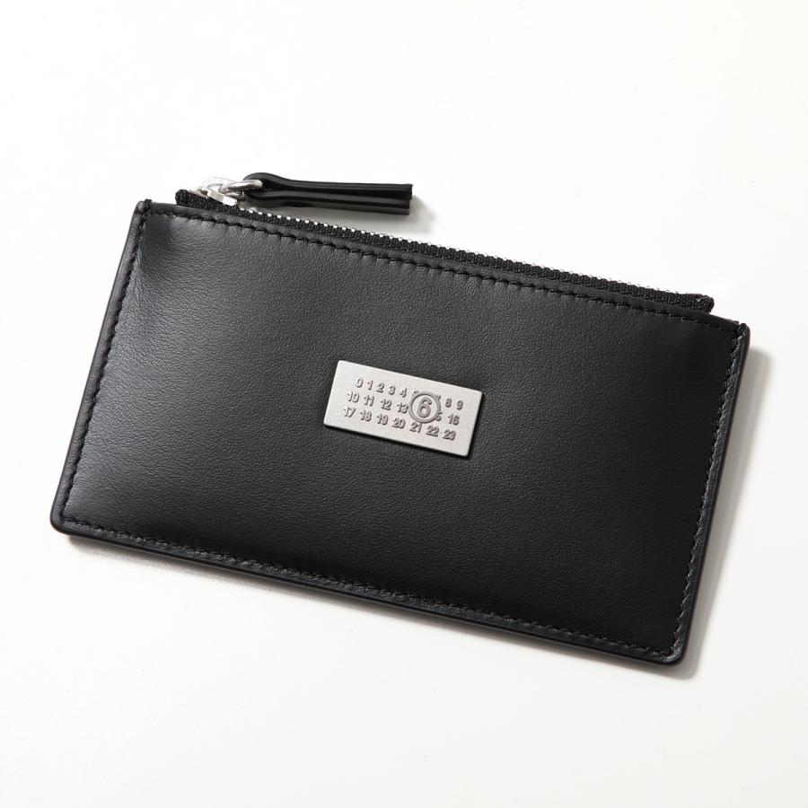 極美品 MM6 Maison Margiela 黒 レザー ケース エムエム6 MM6 SA5UI0013 P6692 カードケース NUMERIC CARD HOLDER