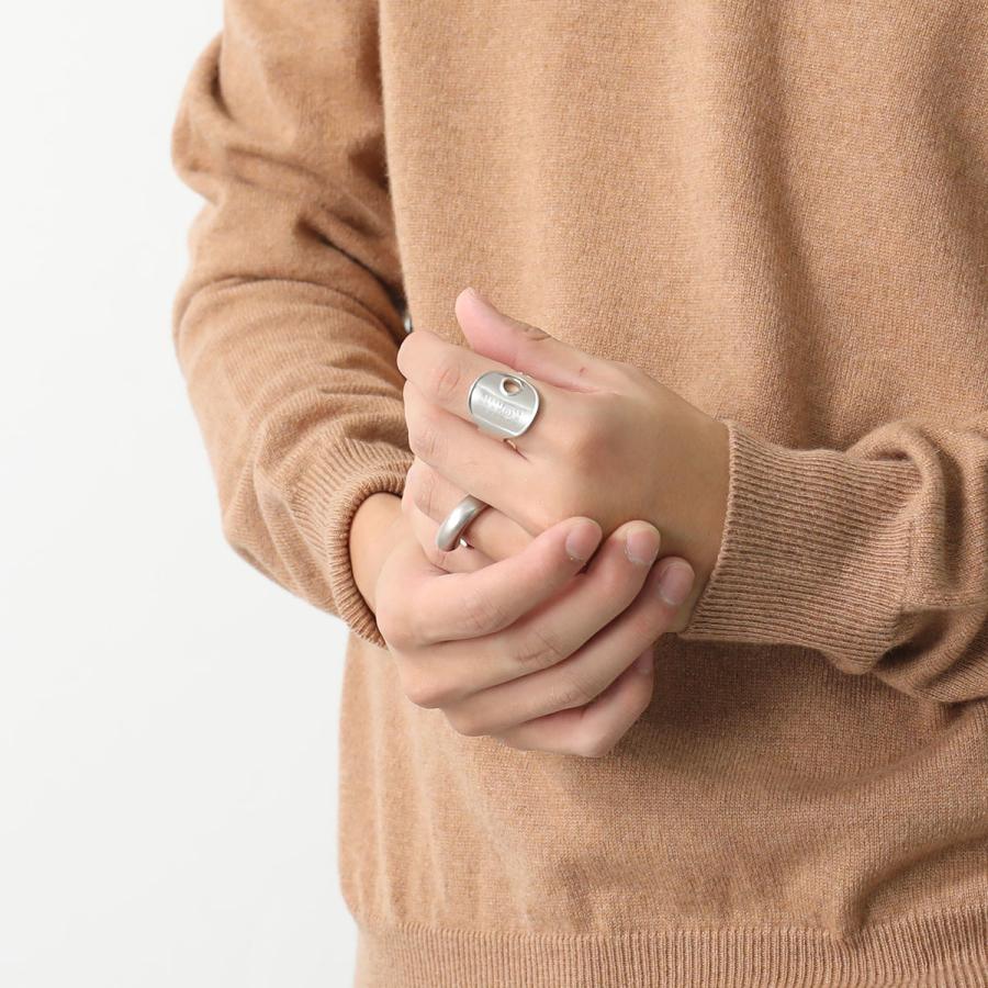 新品 7 マルジェラ MM6 25ss ブランドロゴキーリング 指輪 17938 新品 7 マルジェラ MM6 25ss ブランドロゴキーリング 指輪 17938