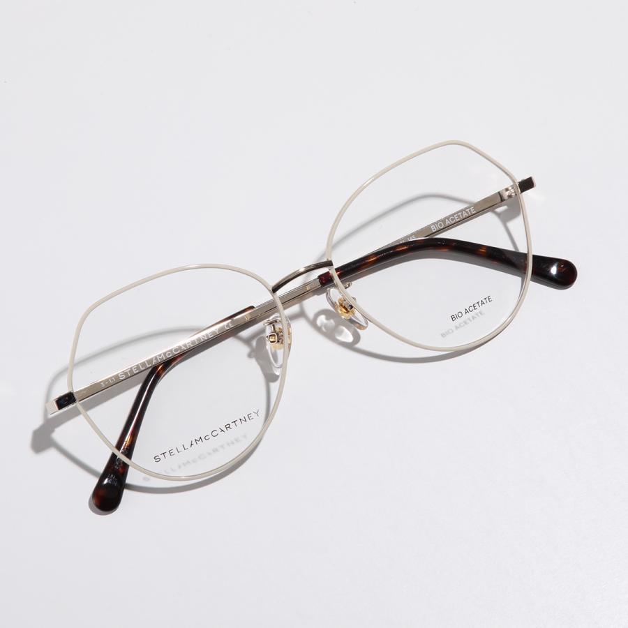 STELLA McCARTNEY ステラマッカートニー メガネ SC50003U レディース ポリゴン ボストン型 フルリム メタルフレーム めがね 眼鏡 伊達メガネ ロゴ_7