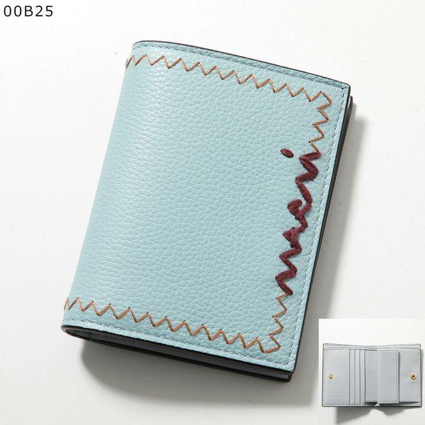 MARNI（マルニ） 二つ折り財布 PFMOQ14Q11 P6533 レディース ロゴ刺繍