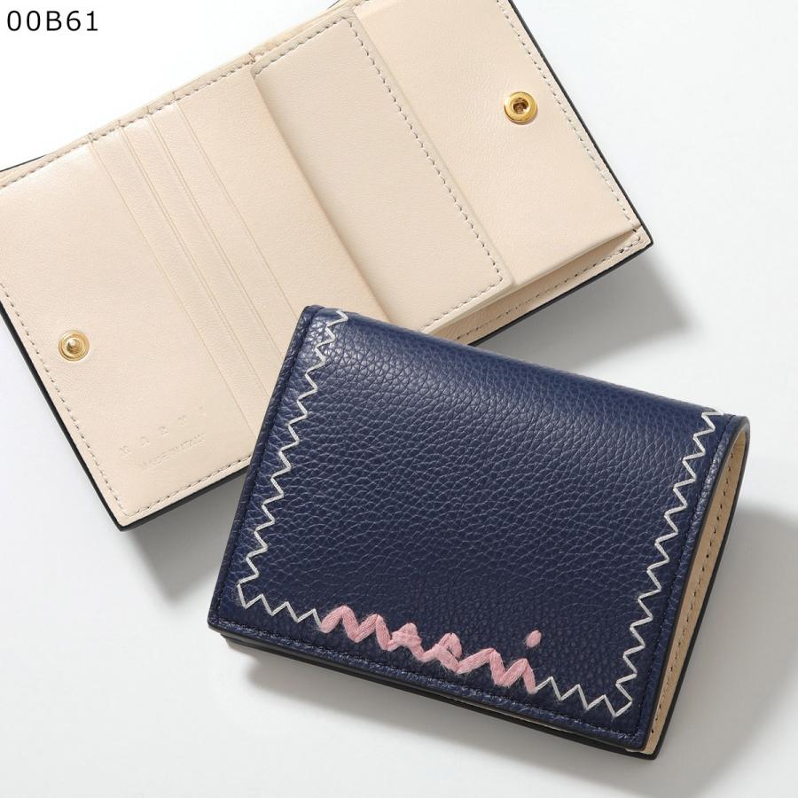 MARNI マルニ 二つ折り財布 PFMOQ14Q11 P6533 レディース ロゴ