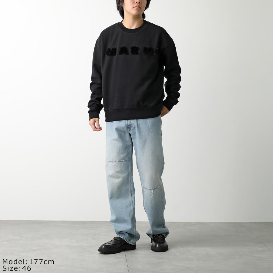【新品タグ付】MARNI マルニ トレーナー 黒　裏毛 プルオーバー MARNI マルニ トレーナー FUMU0074X3 UTC269 メンズ スウェット