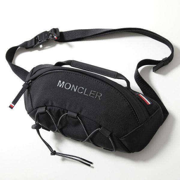 【最高峰ライン/新品】モンクレール ボディバッグ 黒 ビッグロゴ 正規品 MONCLER（モンクレール） MONCLER GRENOBLE グルノーブル ベルトバッグ