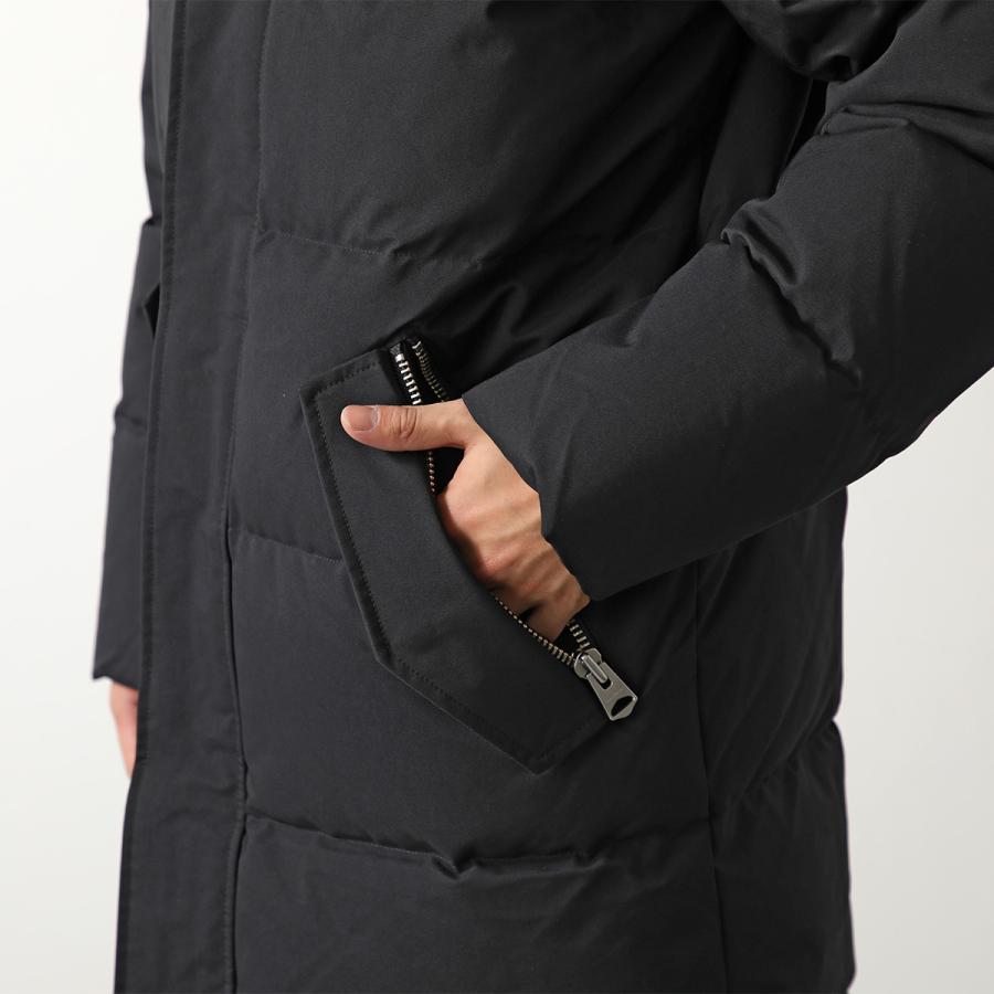 MACKAGE マッカージュ ダウンコート ANTOINE メンズ フード スタンドカラー アウター ロゴ BLACK | Mackage | 08