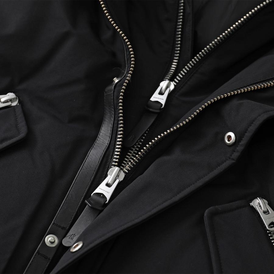 MACKAGE マッカージュ ダウンジャケット DIXON-X メンズ フォックス ラビット ファー フード アウター ジャケット ロゴ BLACK SILVER | Mackage | 13