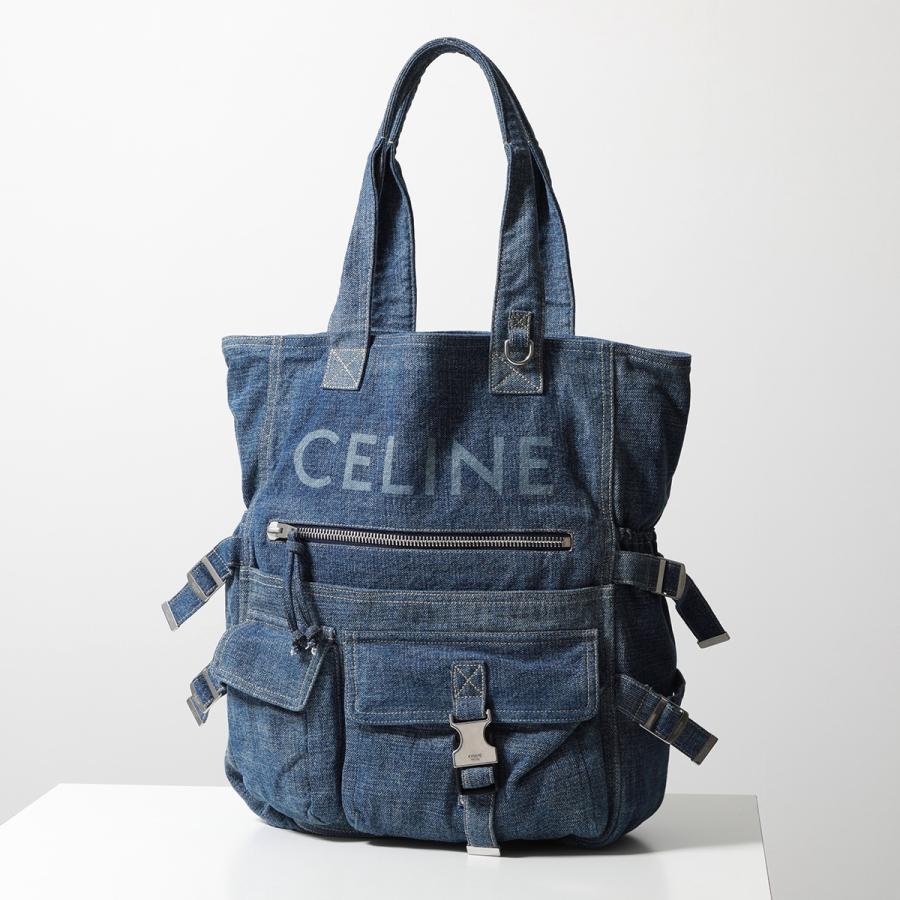 CELINE セリーヌ トートバッグ 116072GD2.07DU レディース デニム ロゴ