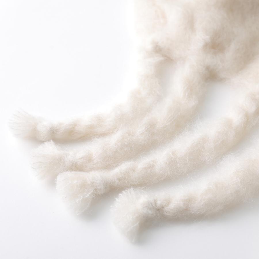 JIL SANDER+ ジルサンダー プラス マフラー J40TE0118 J40041 レディース ワイド ウールブレンド スカーフ フリンジ モヘア ロゴラベル ストール カラー5色の画像