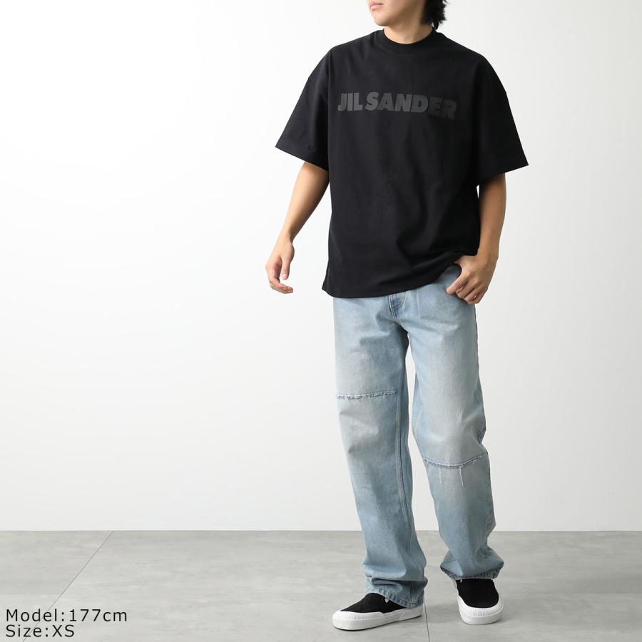 JIL SANDER ジルサンダー Tシャツ J21GC0168 J20243 メンズ 半袖 カットソー ロゴT クルーネック コットン オーバーサイズ カラー2色の画像