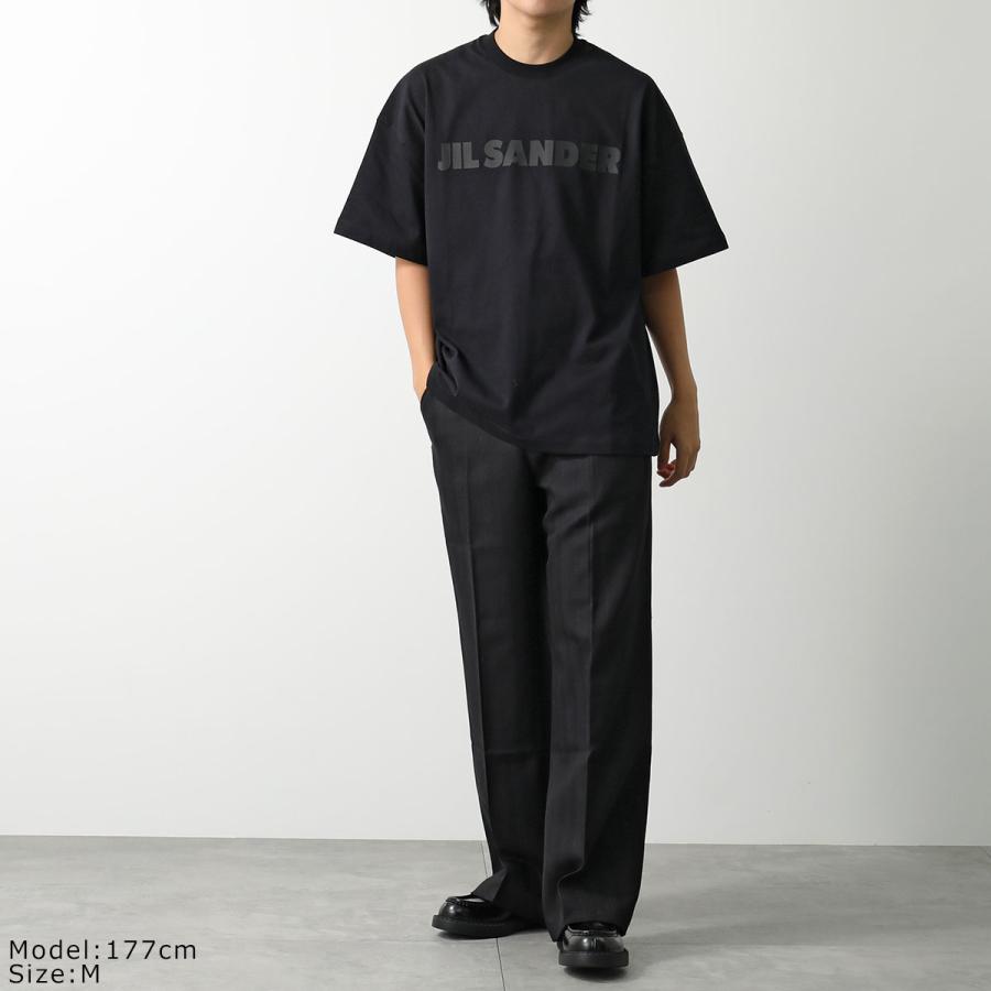 JIL SANDER ジルサンダー Tシャツ J21GC0168 J20243 メンズ 半袖 カットソー ロゴT クルーネック コットン オーバーサイズ カラー2色の画像