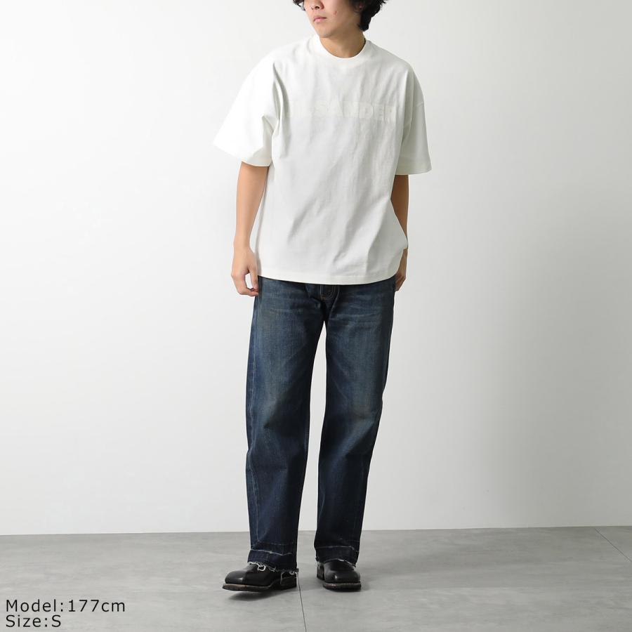 JIL SANDER ジルサンダー 20SS JSWQ605005 シルク切替 コットン スキッパー Vネック プルオーバー 半袖 シャツ マルチカラー系 ベージュ系 34【中古】 Cotton Reversible T-Shirt Man | Jil Sander Official Online Store