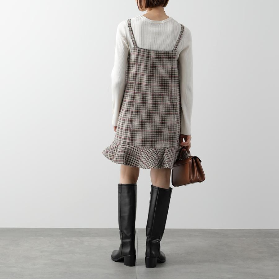 GANNI ガニー ワンピース Check Wool Mix Mini Dress F9695 6825 GANNI ガニー ワンピース Check Wool Mix Mini Dress F9695 6825