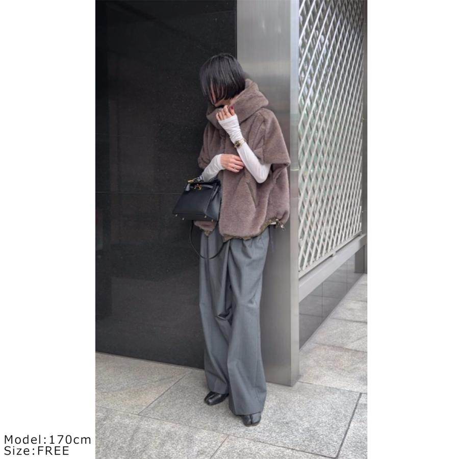 Eimee Law エイミーロウ ミンクライクファーケープ 83830E Eimee Law エイミーロウ ミンクライクファーケープ 83830E