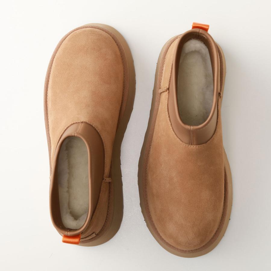 UGG ムートンブーツ キャメル 22cm クラシックディッパーパッファー　美品 UGG（アグ） ムートンブーツ W CLASSIC MINI DIPPER クラシック ミニ
