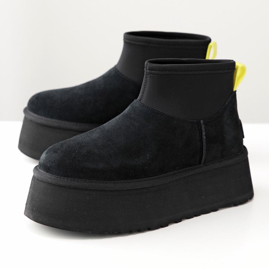 UGG CLASSIC DIPPER 黒　38 24cm 厚底ムートンブーツ美品 UGG（アグ） ムートンブーツ W CLASSIC MINI DIPPER クラシック ミニ