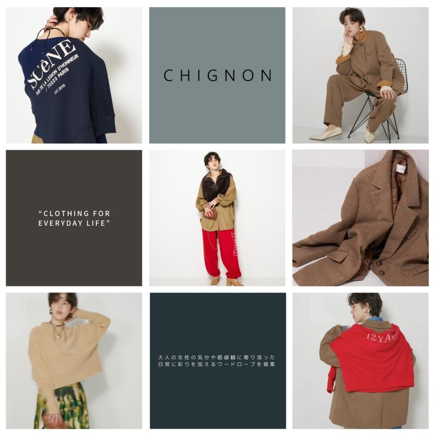 CHIGNON（シニヨン） 長袖シャツ 1645-214KK レディース オーバー CHIGNON アイボリー オーバーサイズシャツ