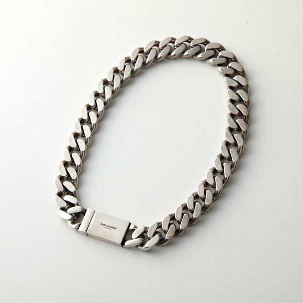 SAINT LAURENT サンローラン ネックレス METAL CURB CHAIN SAINT LAURENT サンローラン ネックレス METAL CURB CHAIN