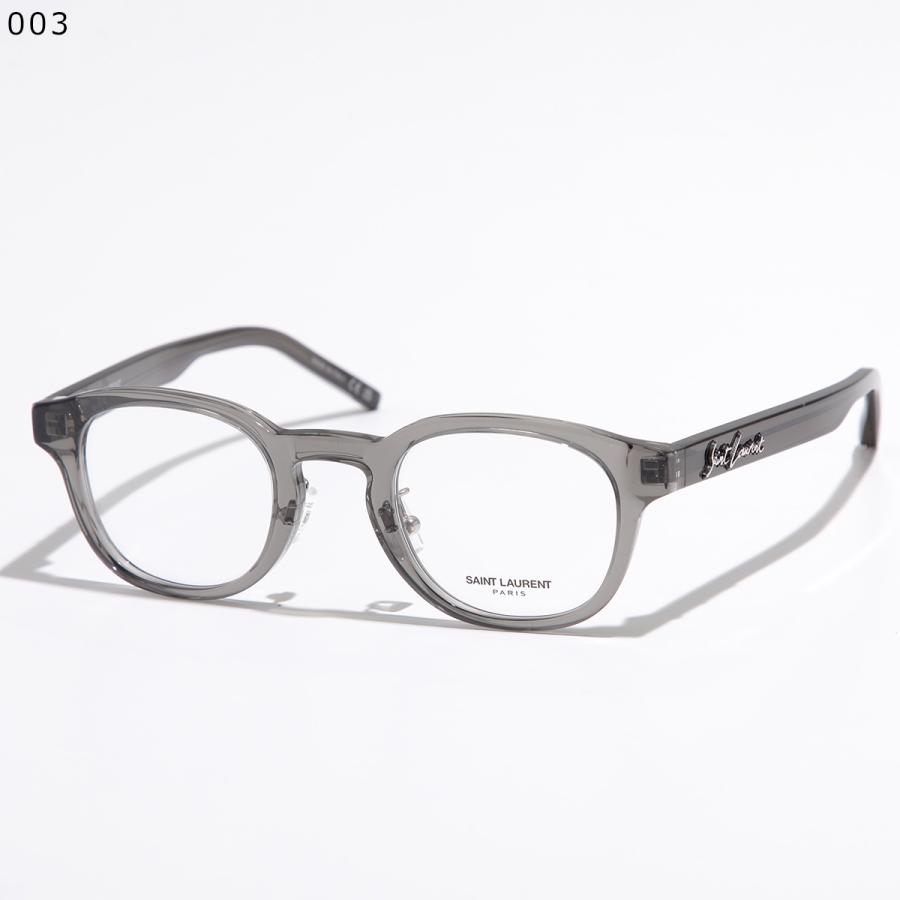 SAINT LAURENT サンローラン メガネ SL 630/J レディース ウェリントン型 セルフレーム クリアフレーム 黒縁 眼鏡 メタルロゴ アイウェア カラー3色_14
