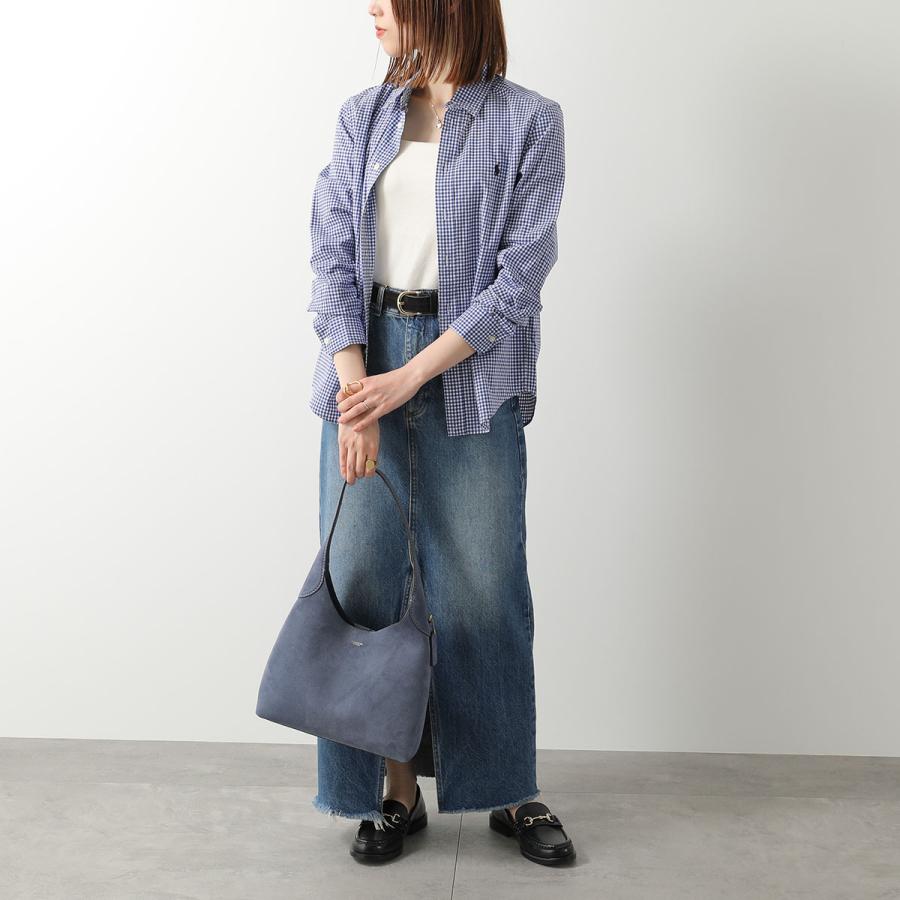 COACH ショルダーバッグ ブルックリン スエード ブルー系 CW637 COACH - COACH ショルダーバッグ ブルックリン スエード ブルー系