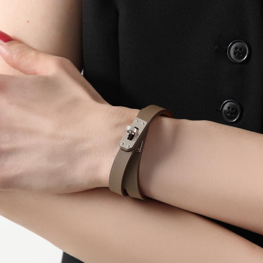 HERMES エルメス ケリー ドゥブル トゥール エルメス バングル レザーブレスレット 《ケリー》 ドゥブルトゥール | Hermès - エルメス