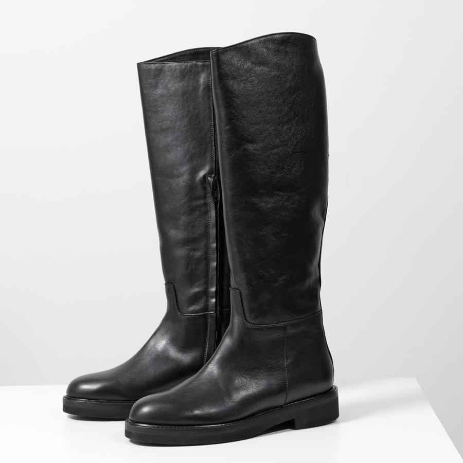 Luca Grossi（ルカ グロッシ） レザーロングブーツ ルカ グロッシ Luca Grossi ロングブーツ （ブラック） -インポート