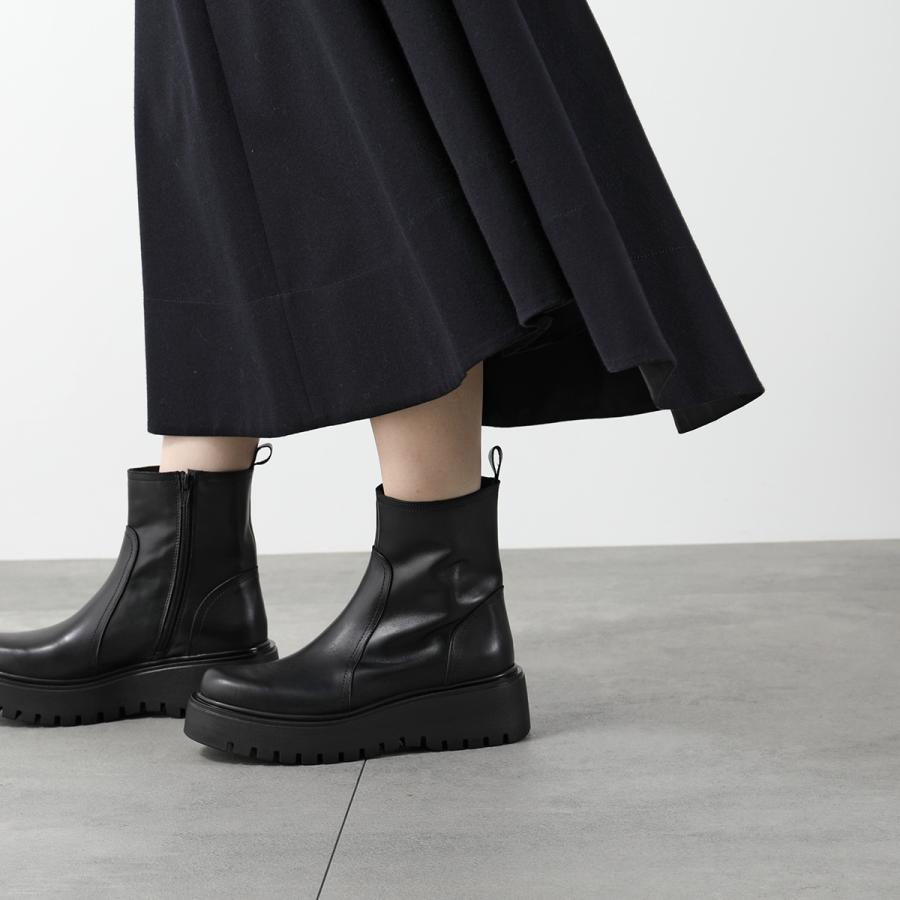 CORSO ROMA 9　レザーショートブーツ 37 alureville×CORSO ROMA 9】サイアドゴアショートブーツ