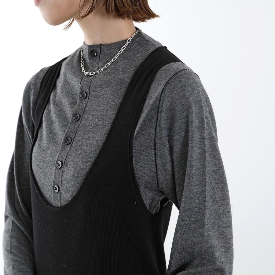ANTHOM アントム ニット ワンピース A30531 レディース Uネック