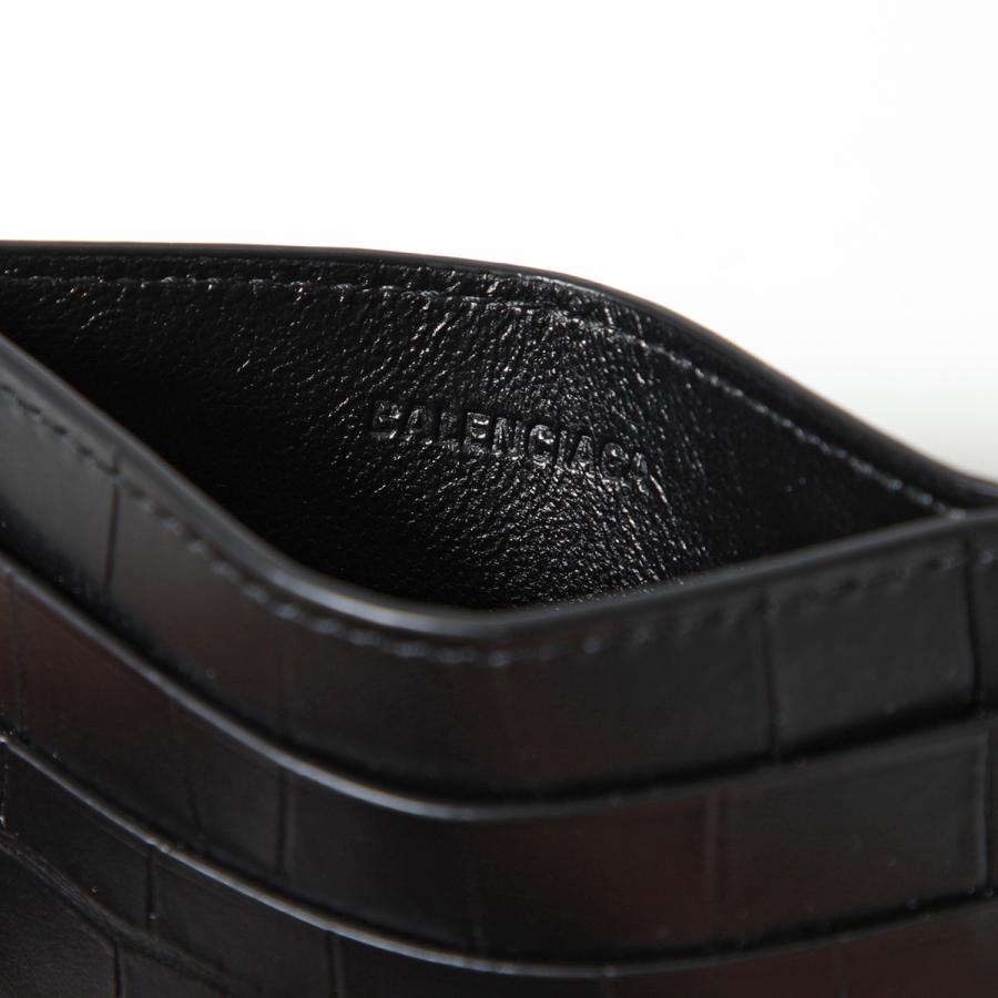 BALENCIAGA（バレンシアガ） カードケース 594309 1ROP3 クロコ型押し