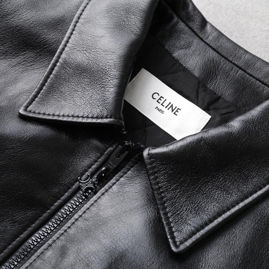 CELINE セリーヌ レザージャケット 968H.2EK13. 38CR メンズ CELINE セリーヌ レザージャケット 968H.2EK13. 38CR メンズ