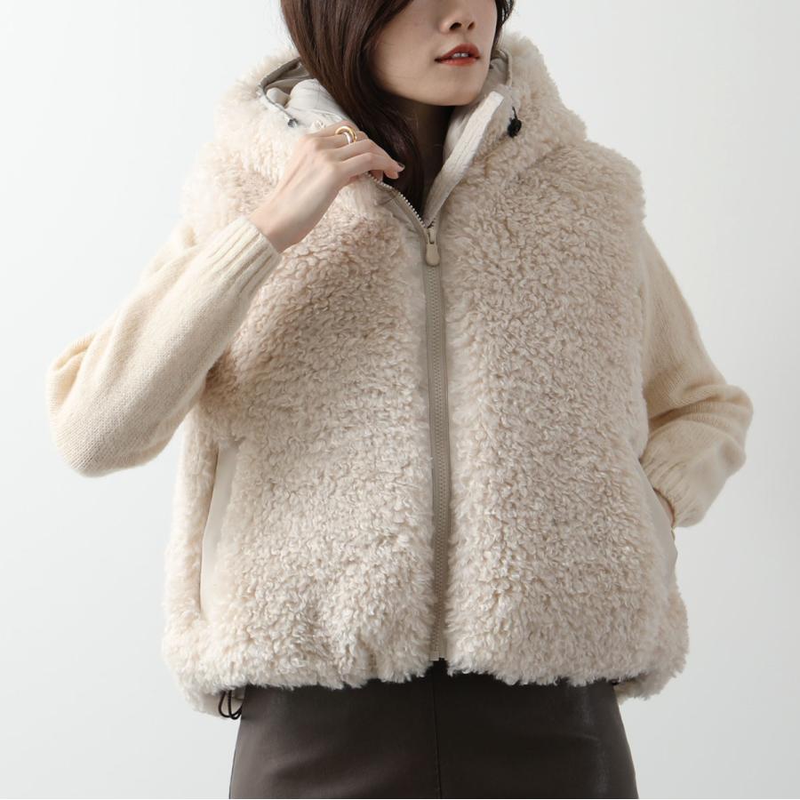 SAVE THE DUCK（セーブ・ザ・ダック） セイブザダック ボア 中綿ベスト