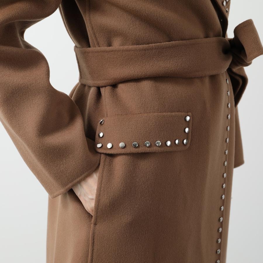 'S MaxMara ベルト付きロングコート ブラウン マックスマーラ Max Mara コート マニュエラ ベルト付き ブラウン
