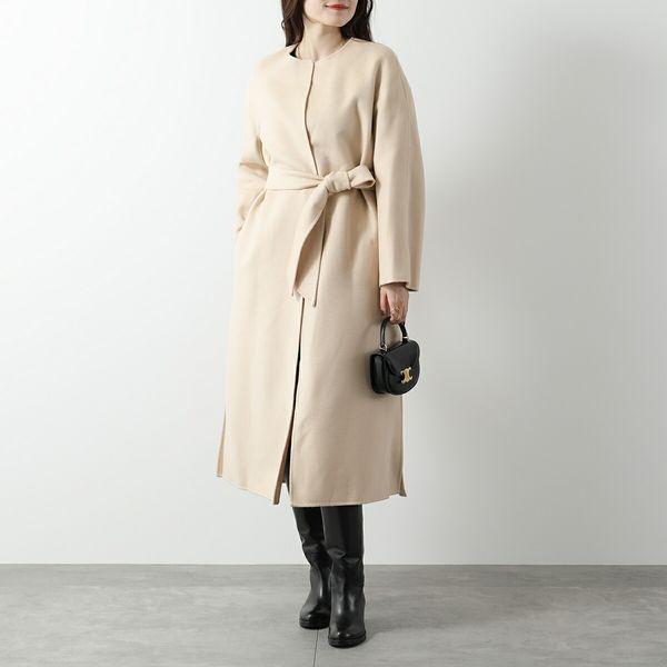 美品 マックスマーラ Max Mara ロングコート スタンドカラー 美品 マックスマーラ Max Mara ロングコート スタンドカラー