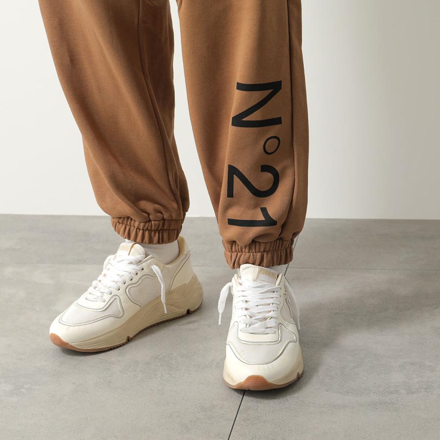 【新品】N°21 ロゴ入り スウェット トレーナー ブラウン リアルスタイル REAL STYLE スウェット 上 冬 韓国 裏起毛 黒 スエット