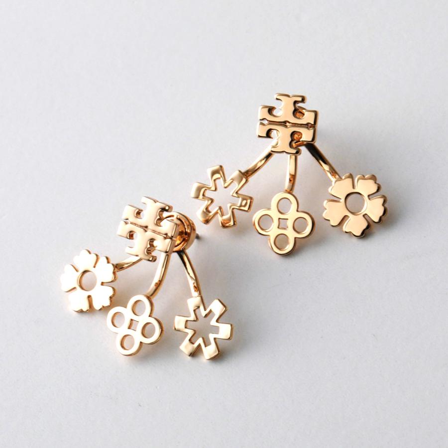 TORY BURCH トリーバーチ ピアス KIRA CLOVER FRONT-BACK TORY BURCH トリーバーチ ピアス KIRA CLOVER FRONT-BACK