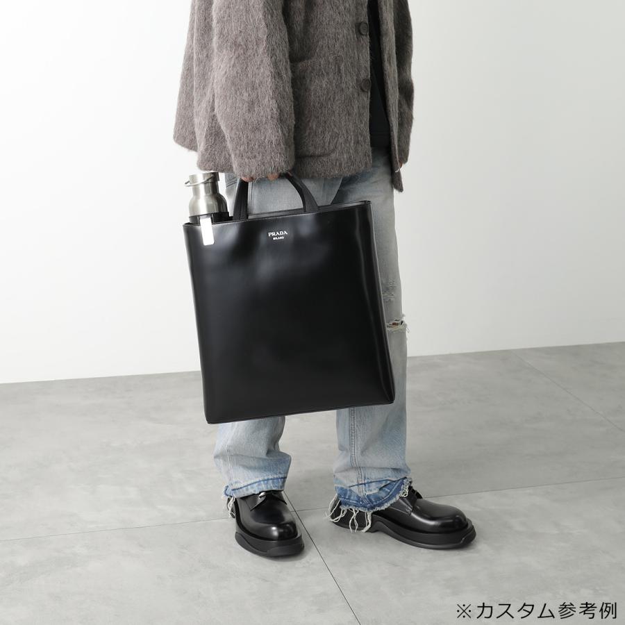 訳あり】PRADA プラダ トートバッグ 2VG113 OOO ZO6 メンズ レザー 
