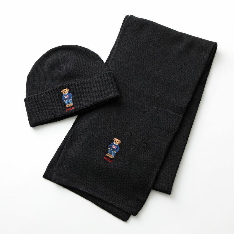 未使用品　ポロ　ラルフローレン　マフラー　ニット帽　2点セット　ポロベア POLO RALPH LAUREN（ポロ・ラルフローレン） ニット帽 マフラー PC1367