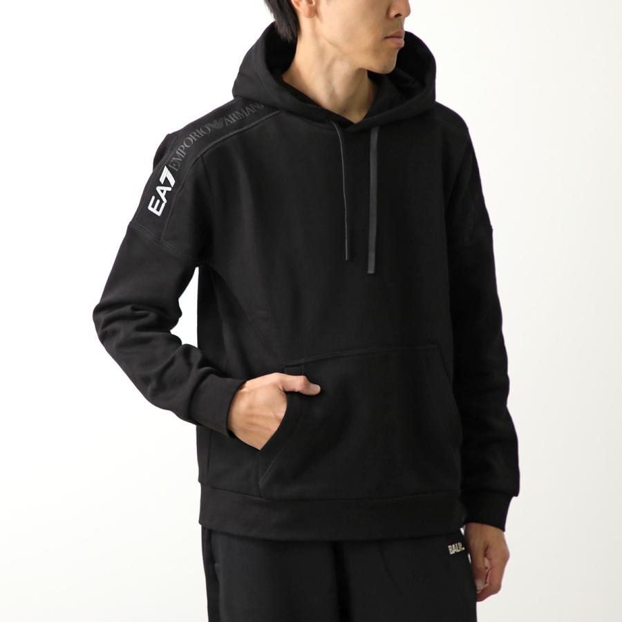未使用！エンポリオアルマーニ　オーバーサイズ ブラック パーカー EMPORIO ARMANI エンポリオ アルマーニ EA7 パーカー プルオーバー