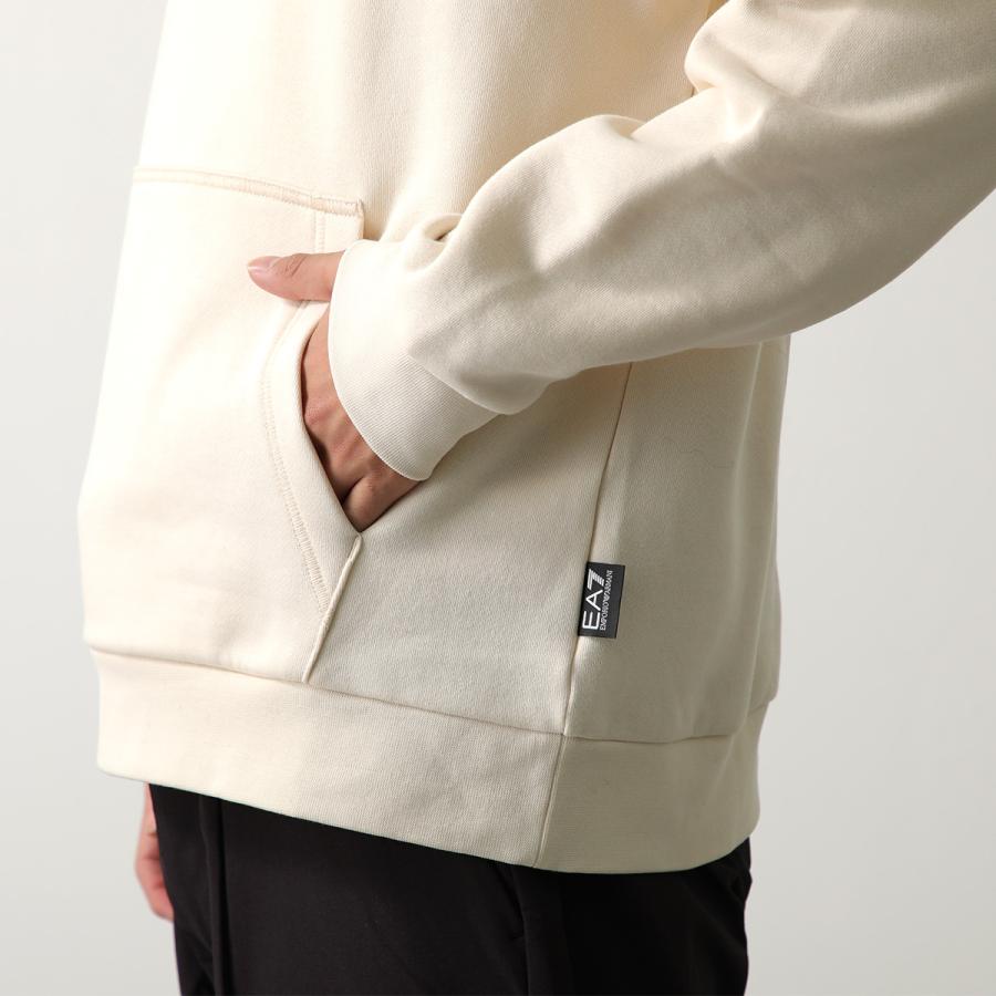 【美品】EA7 EMPORIO ARMANI パーカー XL ホワイトフルジップ EA7 EMPORIO ARMANI エアセッテ エンポリオアルマーニ パーカー 8NPM33
