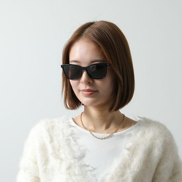YVESSAINTLAURENT イヴサンローラン YSLサイドロゴ セルフレーム サングラス ブラック K2512-k091 SAINT LAURENT - YVESSAINTLAURENT イヴサンローラン YSLサイドロゴ