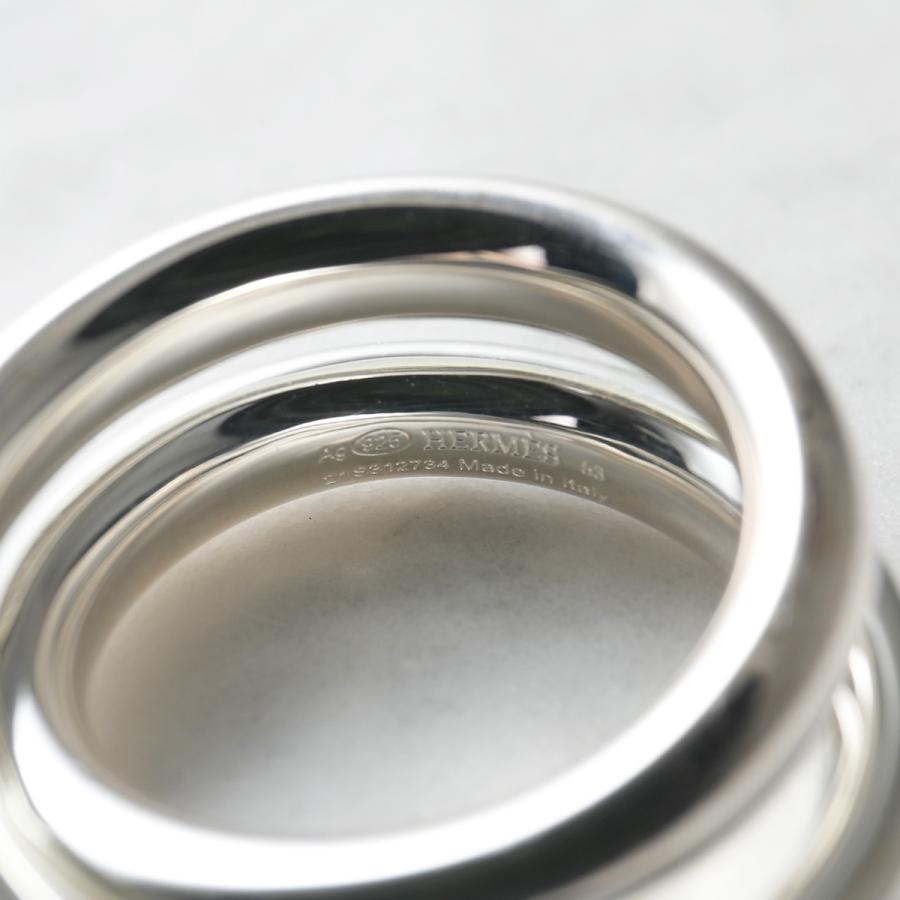 HERMES エルメス リング ヴェルティージュ Vertige Ring H104261B メンズ 2連 指輪 アクセサリー silver925 シルバーの画像