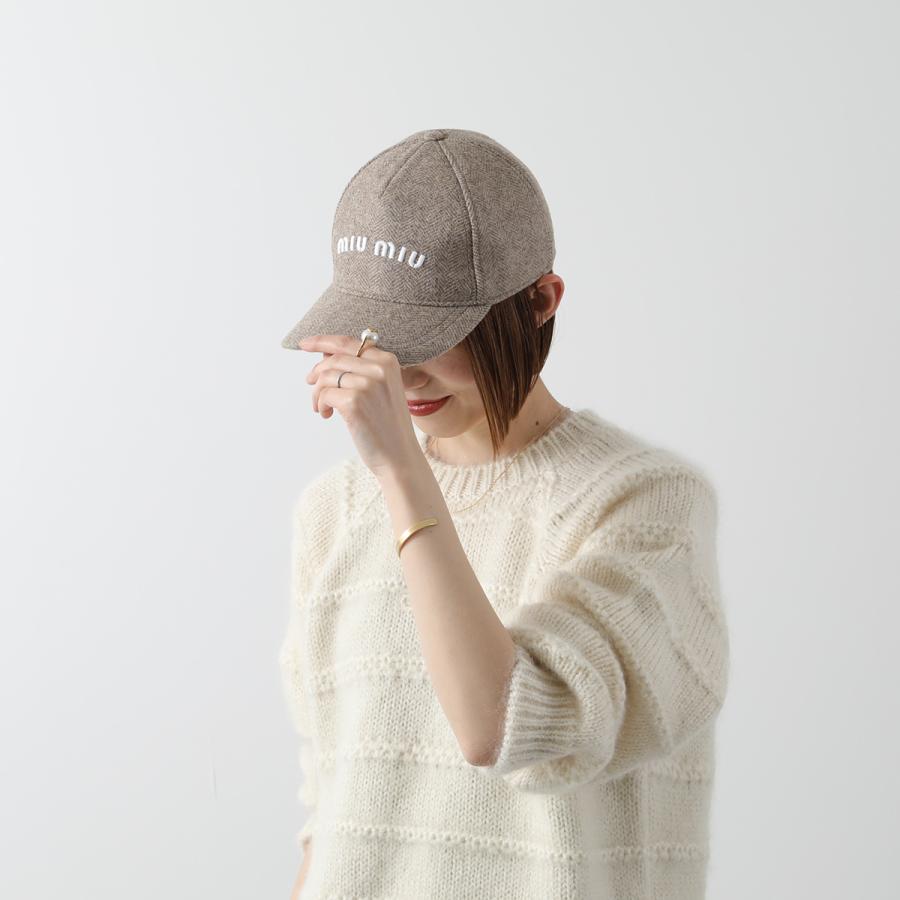 miu MIUMIU ミュウミュウ ベースボールキャップ 5HC179 2CSI miu MIUMIU ミュウミュウ ベースボールキャップ 5HC179 2CSI