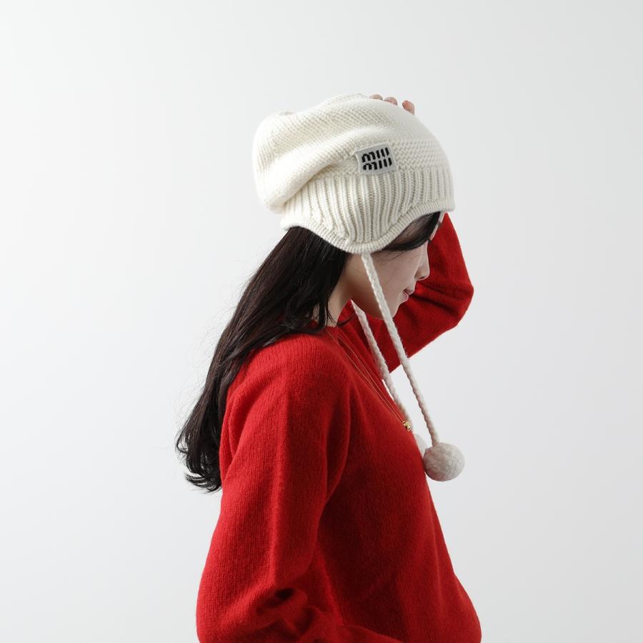 miu MIUMIU ミュウミュウ ニット帽 5HC324 2F8S レディース miu MIUMIU ミュウミュウ ニット帽 5HC324 2F8S レディース