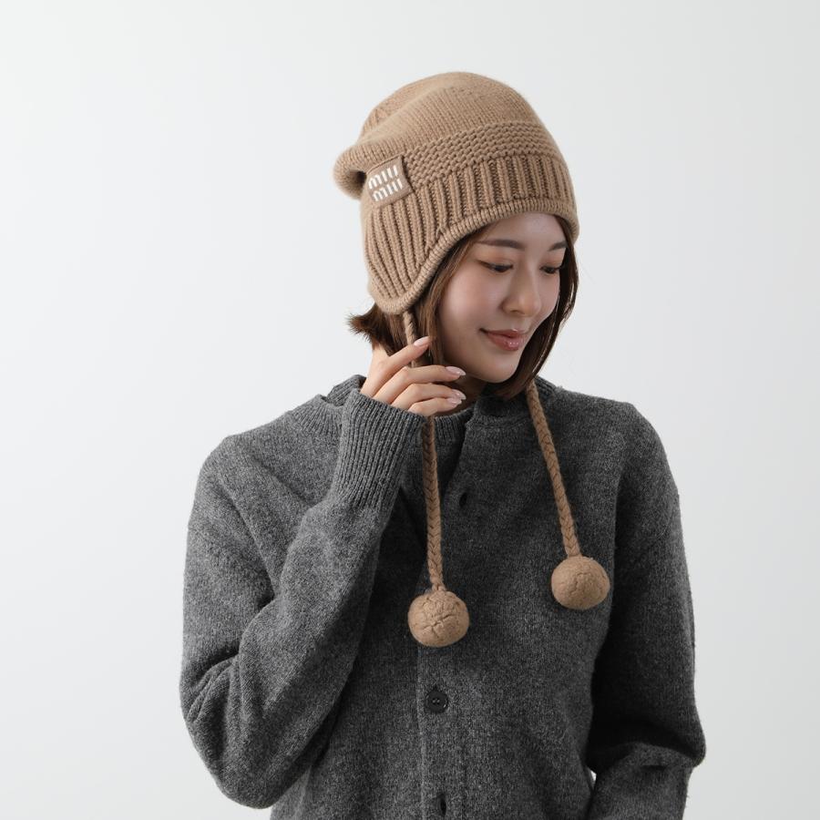 miu MIUMIU ミュウミュウ ニット帽 5HC324 2F8S レディース miu MIUMIU ミュウミュウ ニット帽 5HC324 2F8S レディース